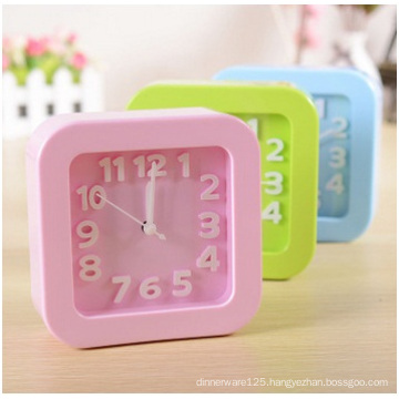 Promotional Square Digital Clock, Candy Desktop Clock for Lazy Students